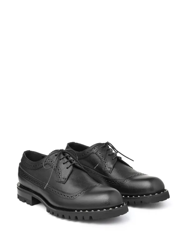 Jimmy Choo Diamond Derby Shoes | Black | FARFETCH PH