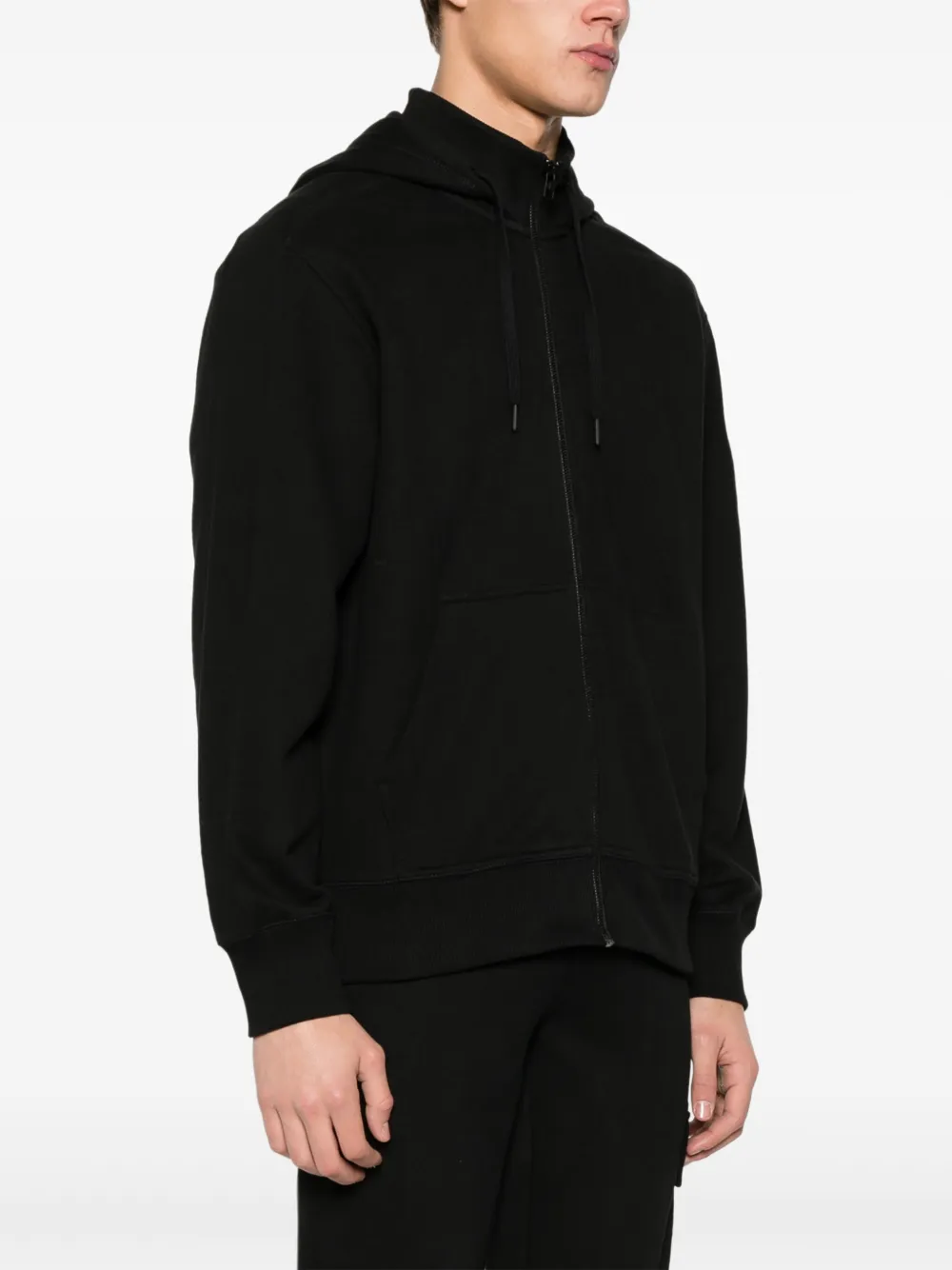 Shop Calvin Klein Jeans Est.1978 Cotton Zip-up Hoodie In Black