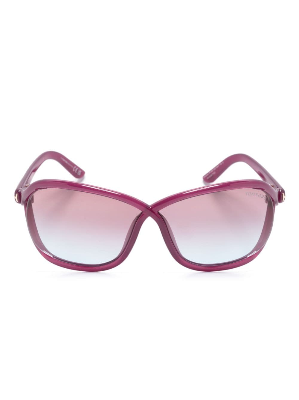 TOM FORD Eyewear Fernanda Sonnenbrille mit eckigem Gestell - Rosa