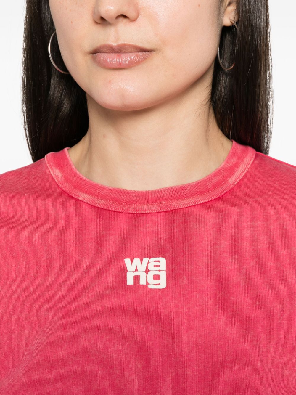 Alexander Wang T-shirt met logoprint Roze