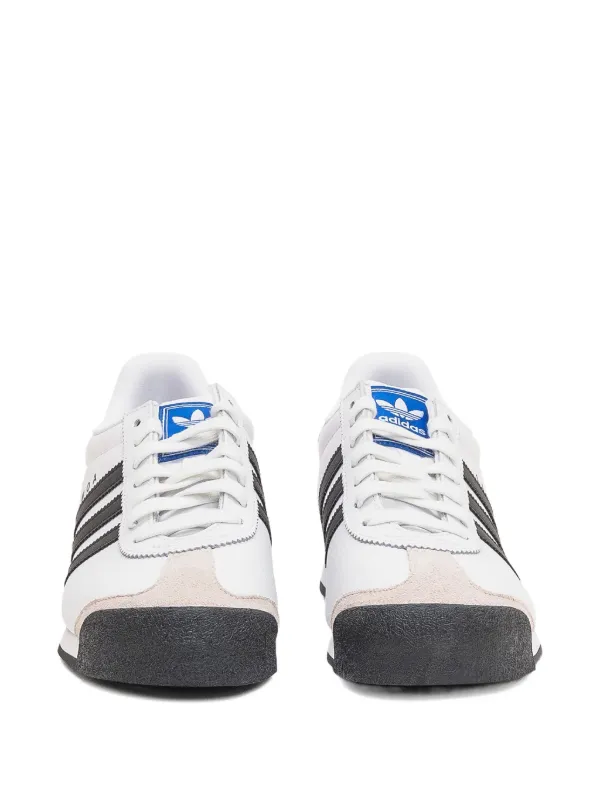 Adidas Samoa three-stripe Sneakers White FARFETCH UK