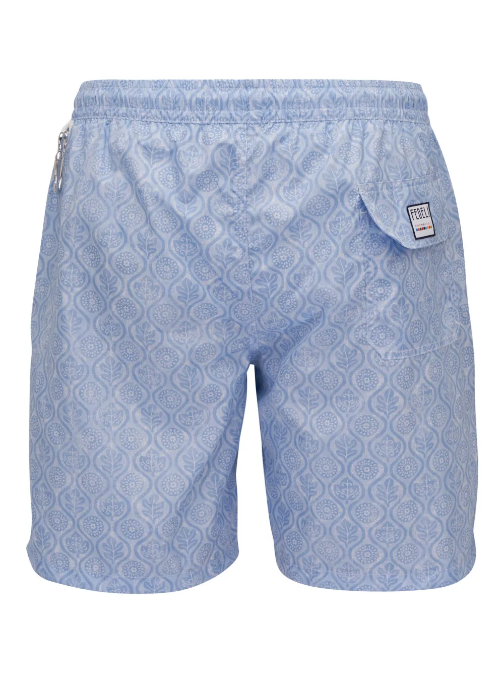 Fedeli Zwembroek met bloemenprint - Blauw