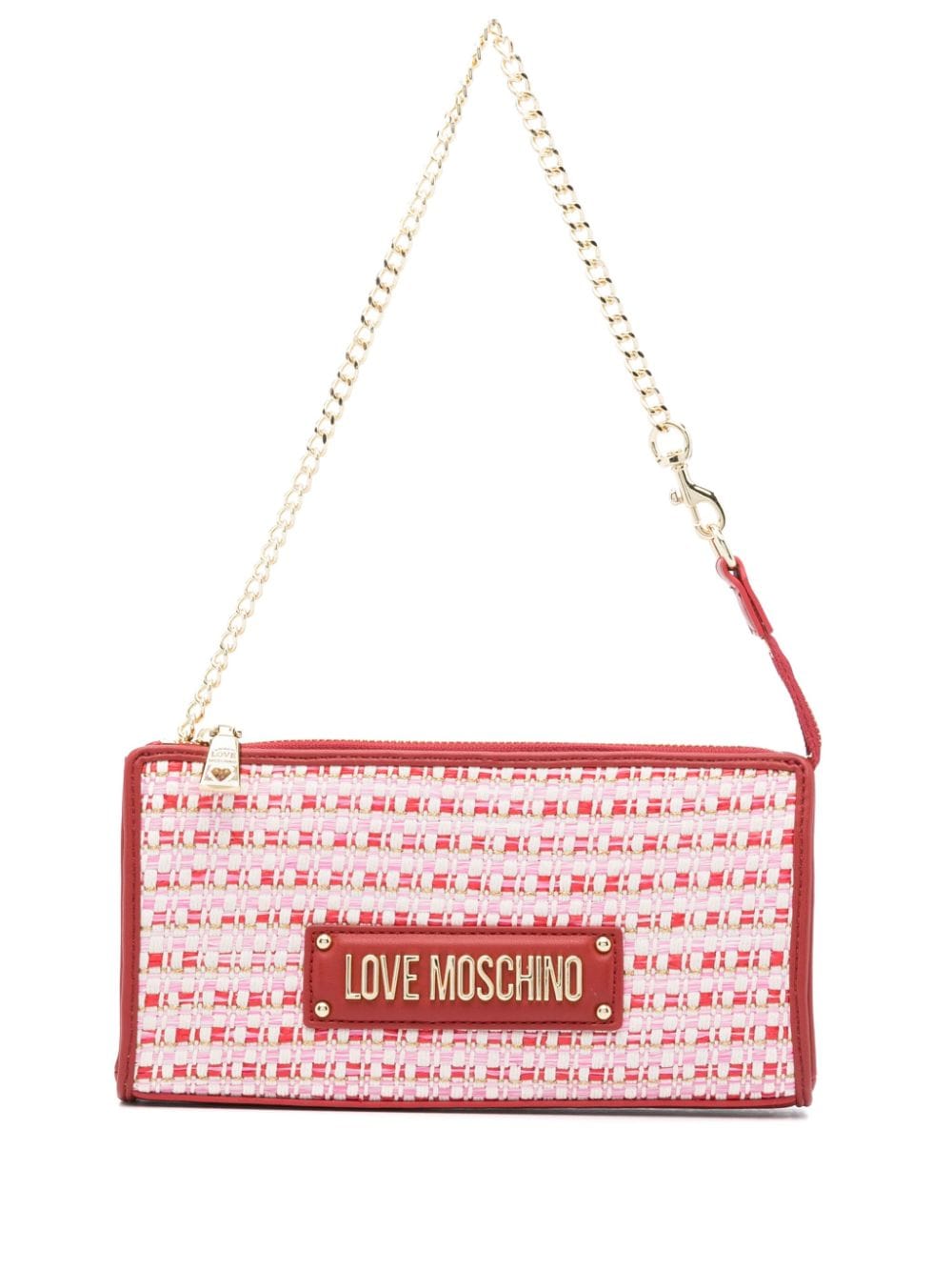 Love Moschino Borsa a spalla con logo - Rosso