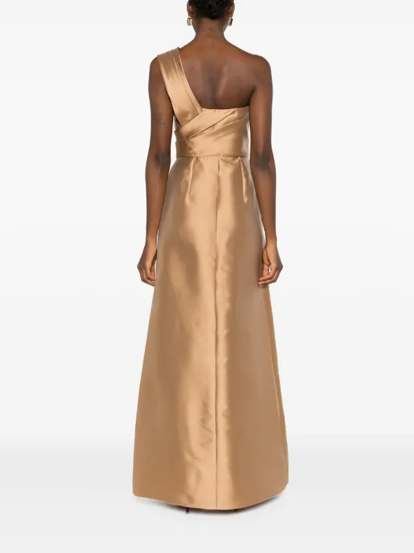Alberta Ferretti Mikado Maxi Dress | Neutrals | FARFETCH