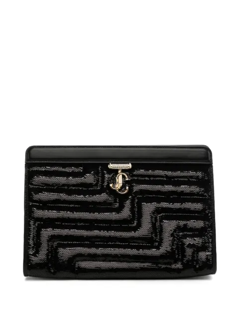 Jimmy Choo Avenue sequin-embellished clutch bag 