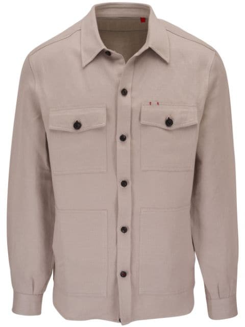 Isaia flap-pocket shirt jacket