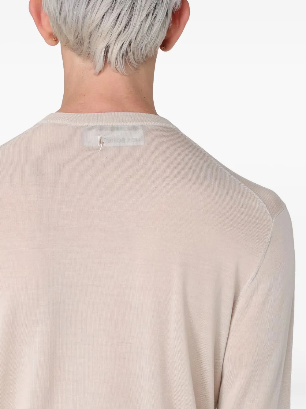 Neil Barrett Ribbed-trim Sweater In Orange