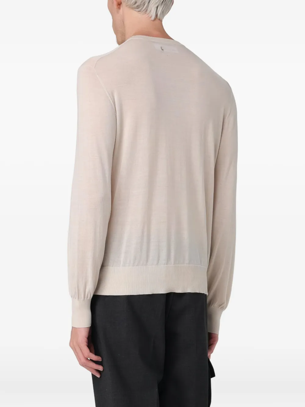 Neil Barrett Ribbed-trim Sweater In Orange