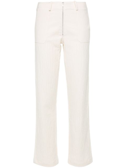 Musier creased tapered trousers