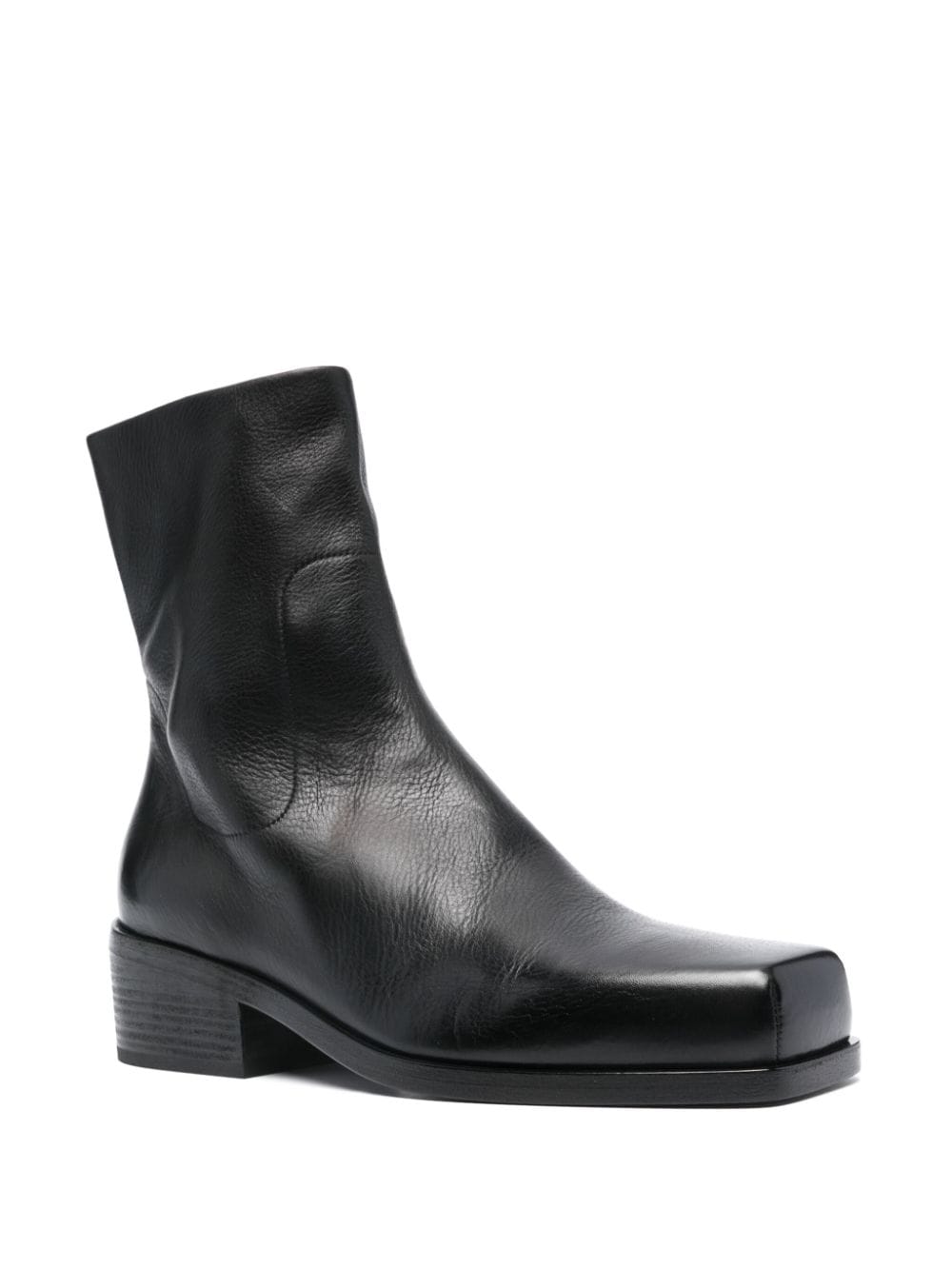 Shop Marsèll Leather Ankle Boots In Black