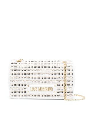 Moschino white discount shoulder bag