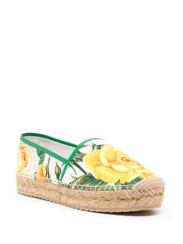 Dolce & Gabbana floral-print Canvas Espadrilhes - Farfetch