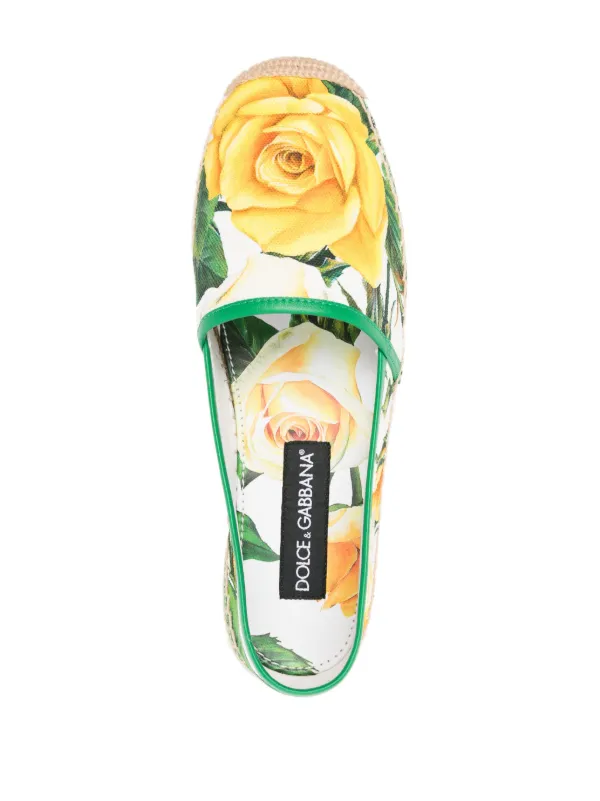 Dolce & Gabbana floral-print Canvas Espadrilhes - Farfetch