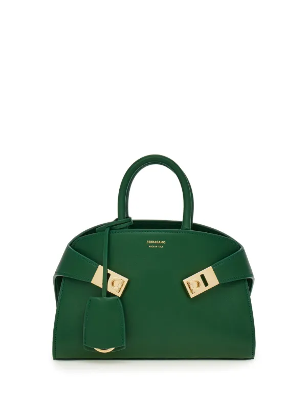 24AW new/FERRAGAMO ハグスモールレザートートバッグ Bag Green 22465405_53180855_600.jpg