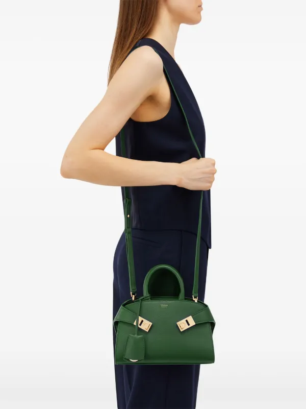 24AW new/FERRAGAMO ハグミディアムトートバッグ Bag Green 24AW new/FERRAGAMO ハグミディアムトートバッグ Bag Green