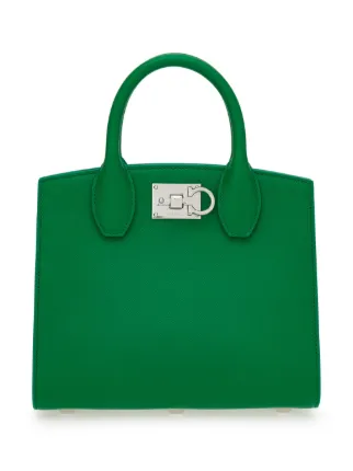 Ferragamo Studio Box ハンドバッグ S | グリーン | FARFETCH JP