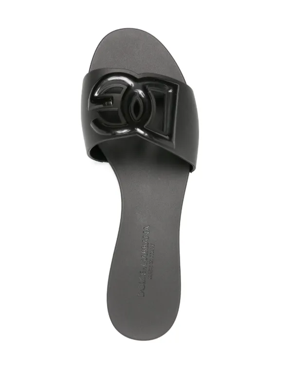 DG Logo leather sandals