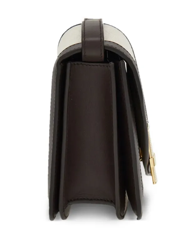 Ferragamo Medium Fiamma Canvas Crossbody Bag | Neutrals