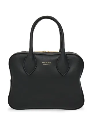 Salvatore Ferragamo ブラック ミニハンドバッグ Salvatore Ferragamo - 美品 サルヴァトーレフェラガモ レザー
