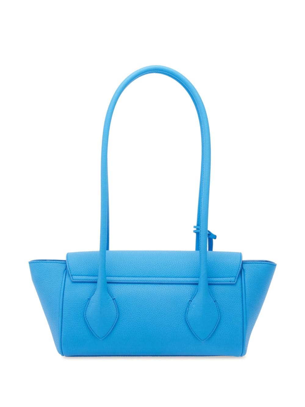 Shop Ferragamo East-west Leather Tote Bag In Blue