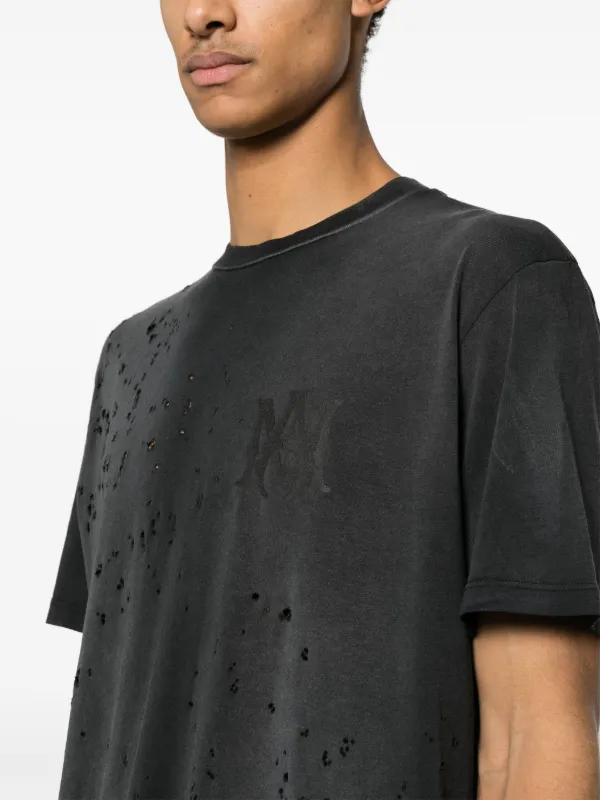 bandana-jacquard straight jeans