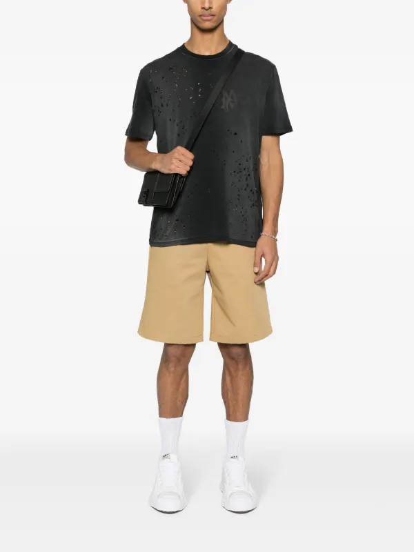 bandana-jacquard straight jeans