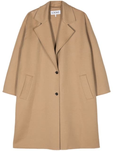 LOEWE single-breasted wool coat