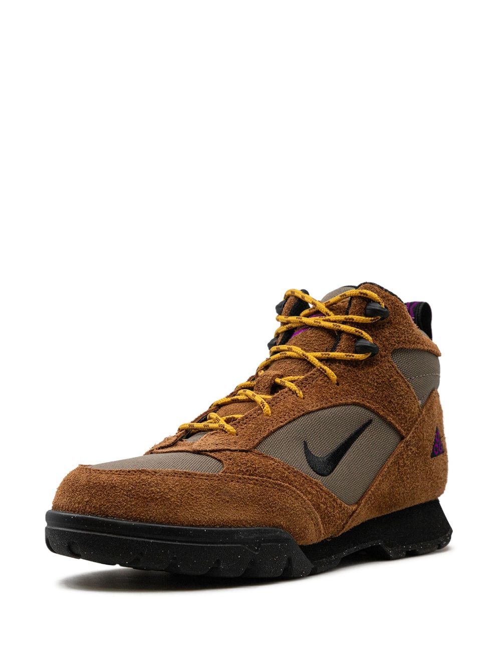 Shop Nike Acg Torre Panelled Boots In Brown