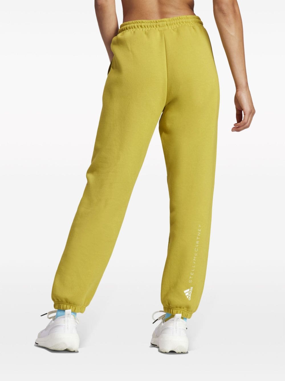 Shop Adidas By Stella Mccartney Logo-print Track Pants In Green