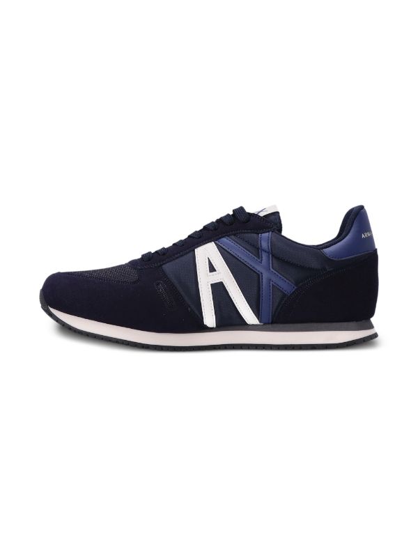 Armani Exchange AX Panelled lace-up Sneakers - Farfetch