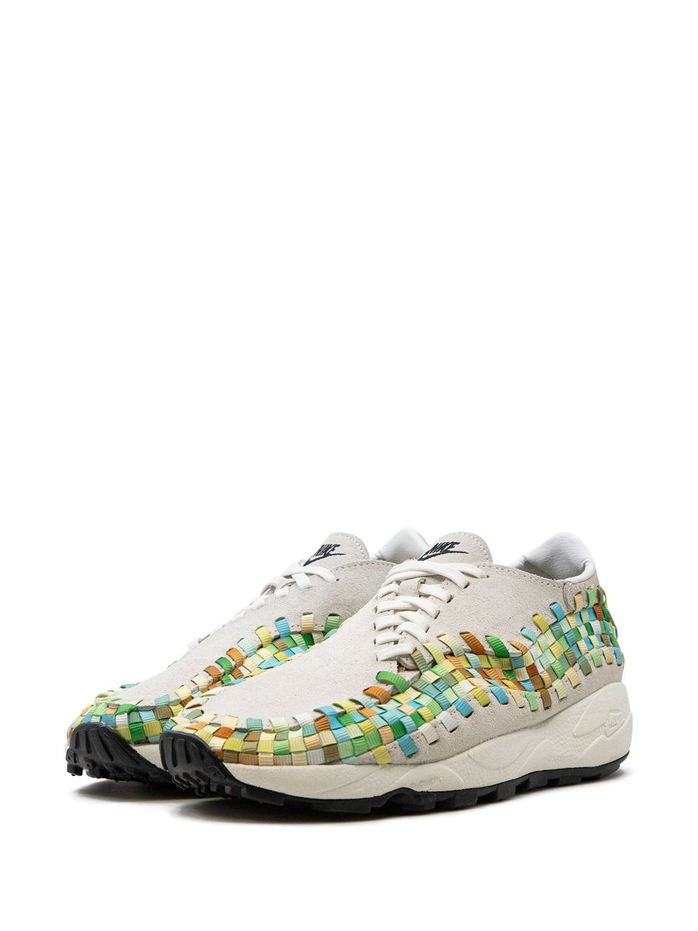 Shop Nike Air Footscape Woven "rainbow" Sneakers In Neutrals