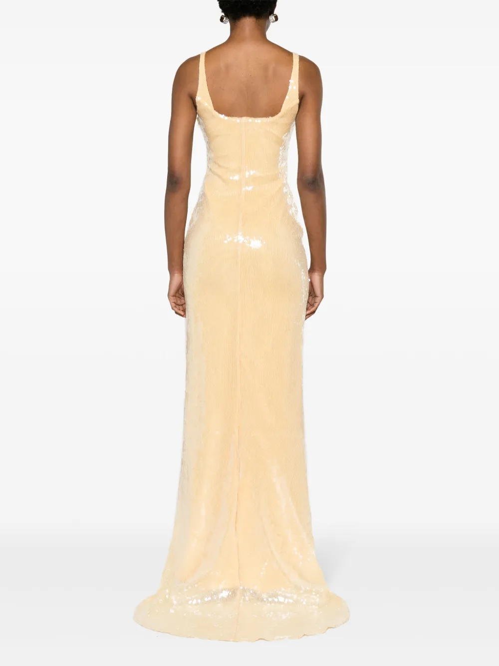 16arlington yellow sequin dress 16 Arlington Electra Gown IN GIRASOLE SE by 16 Arlington
