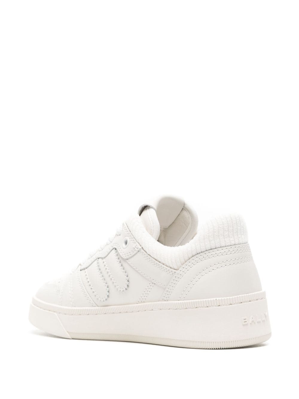 Shop Bally Royalty Leather Sneakers In Weiss