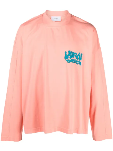Bonsai embossed-logo long-sleeve T-shirt