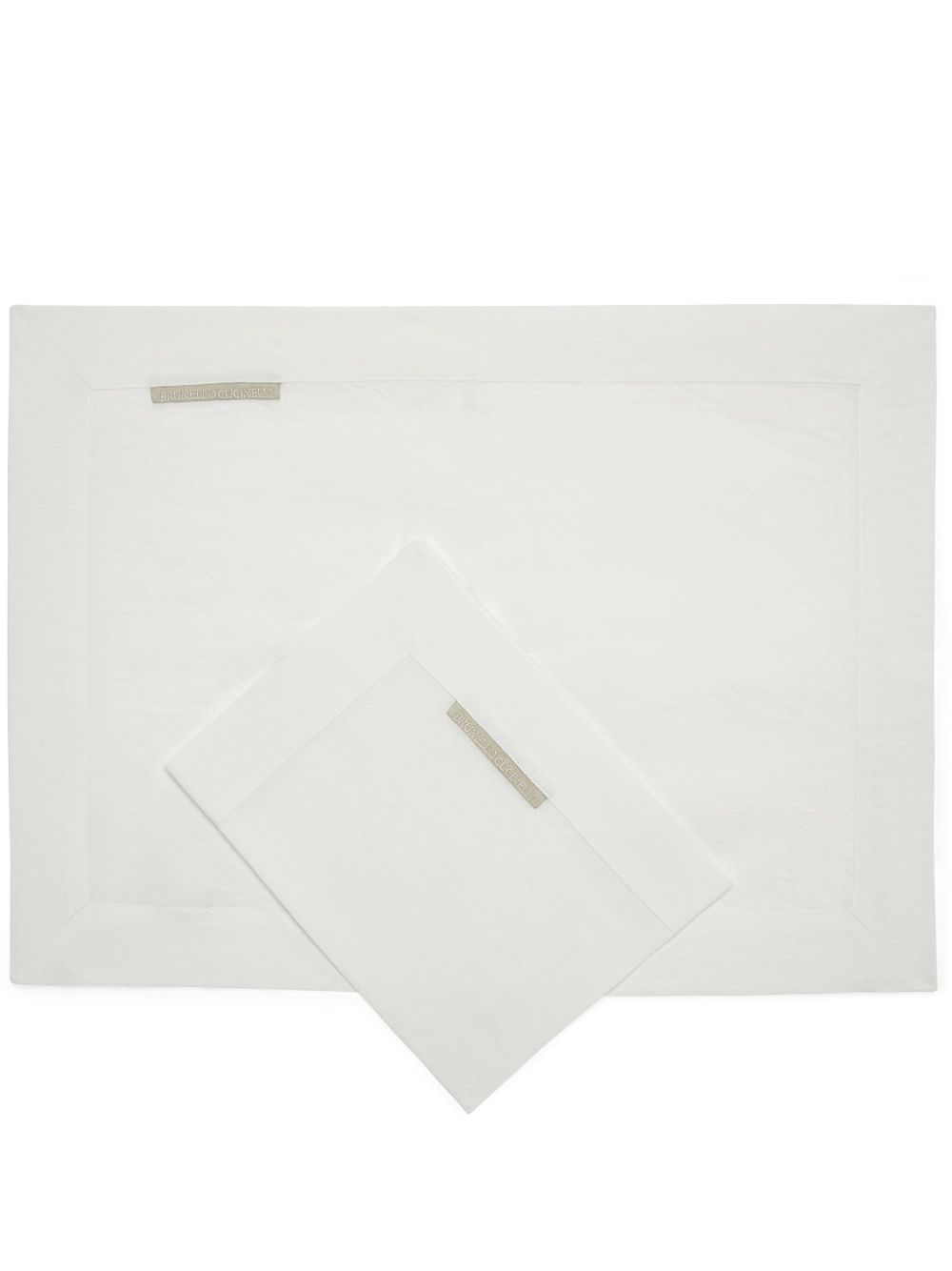 Brunello Cucinelli linen placemats (set of two) - White