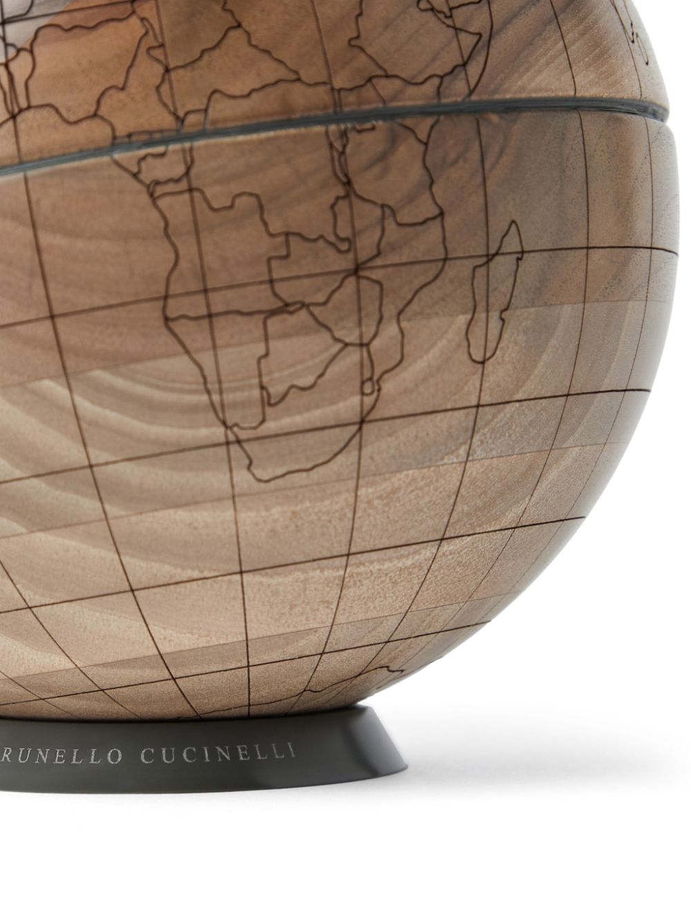 Brunello Cucinelli engraved wooden globe Men