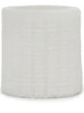Brunello Cucinelli small knit-effect wax lantern - White
