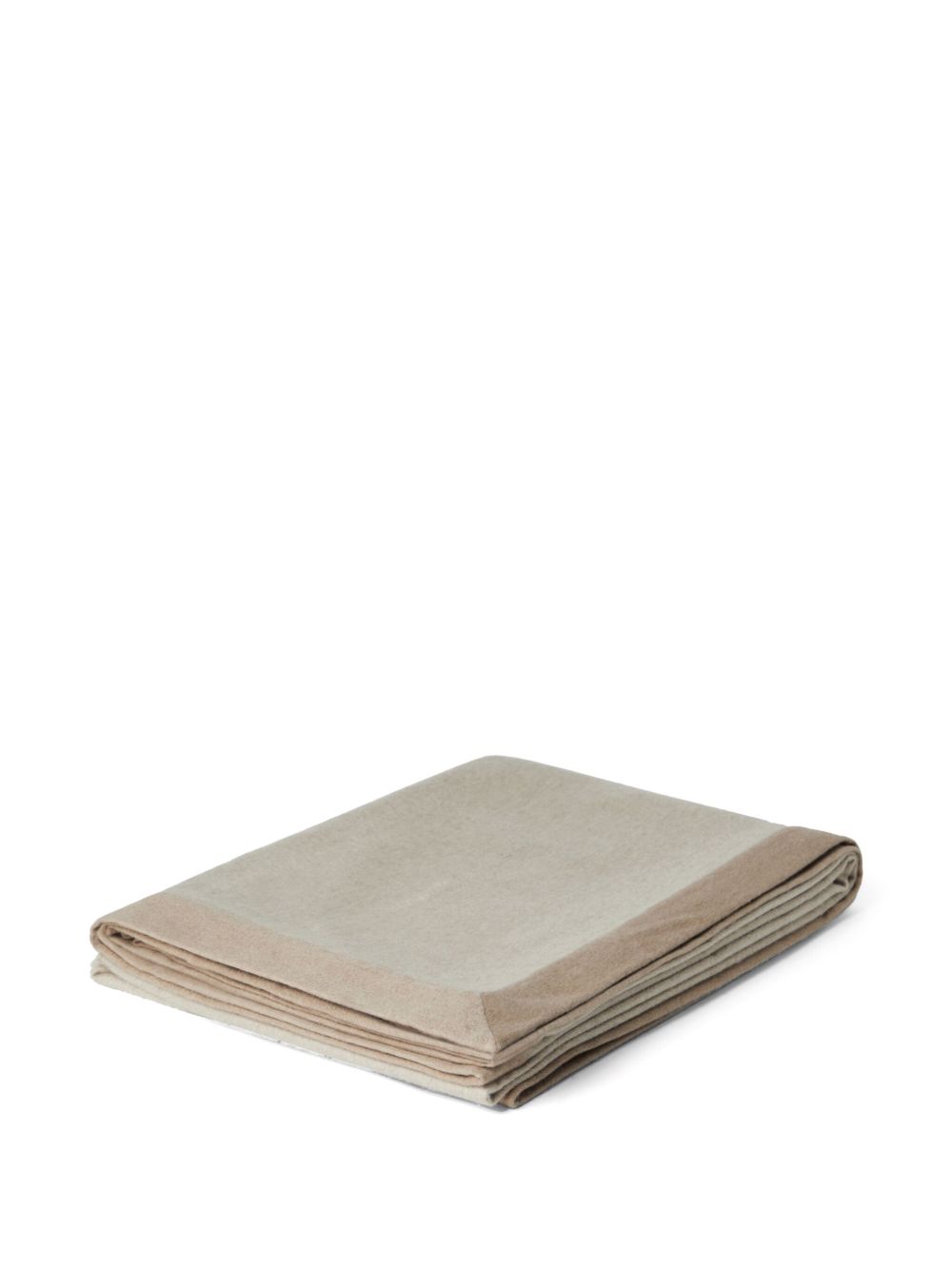 Shop Brunello Cucinelli Cashmere Blanket (200cm X 150cm) In Neutrals