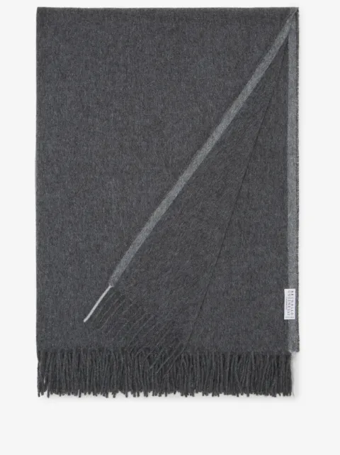 Brunello Cucinelli fringed cashmere throw