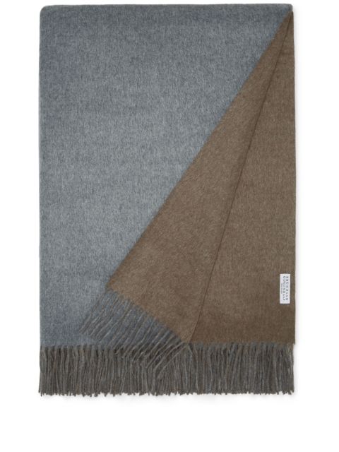 Brunello Cucinelli fringed silk blanket Men