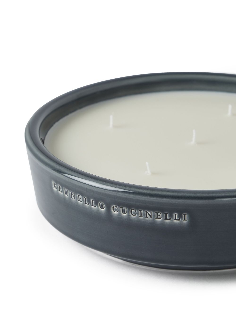 Shop Brunello Cucinelli Extra-large Scented Candle (3995g) In Grey