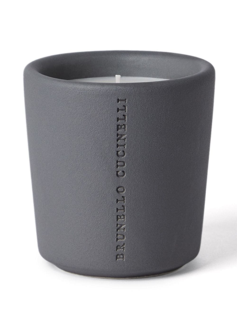 Image 2 of Brunello Cucinelli logo-embossed ceramic candle