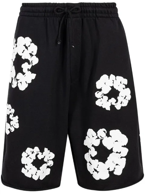 Denim Tears The Cotton Wreath "Black" shorts 