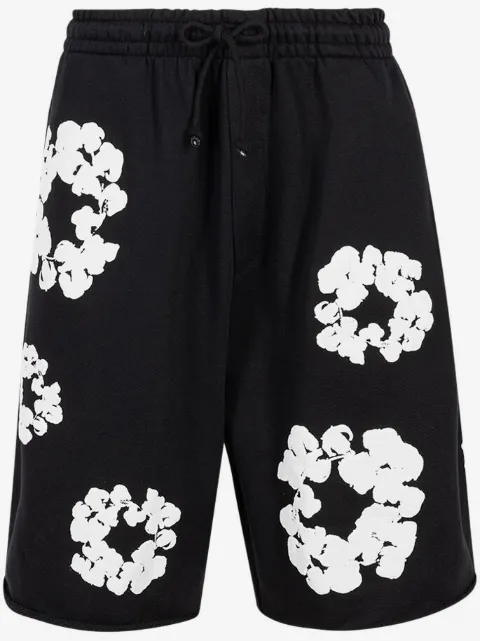 Denim Tears shorts The Cotton Wreath Black