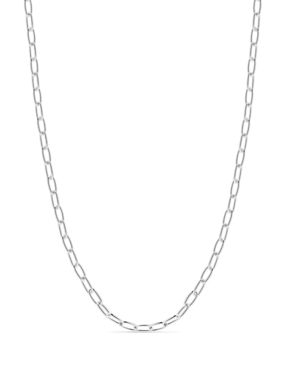 sterling silver cable-link necklace