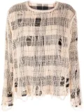 R13 layered cotton jumper - Neutrals