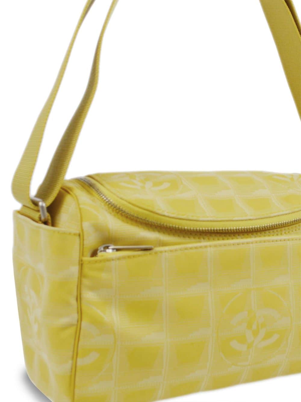 Pre-owned Chanel Travel Line 单肩包（2002年典藏款） In Yellow