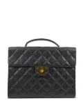 CHANEL Pre-Owned 1995 CC turn-lock briefcase - Black