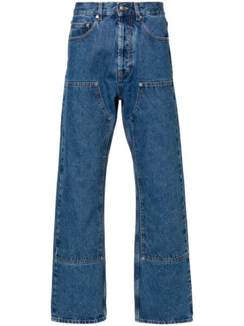 Palm Angels Straight jeans met logo-reliëf