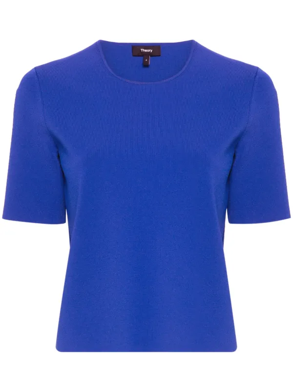 Theory Short-sleeve Jersey T-shirt in Blue